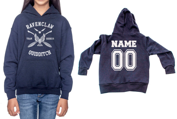Customize - Ravenclaw Quidditch Team Seeker White Ink Youth / Kid Hoodie