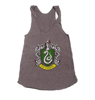 Slytherin Crest #1 Women Tri-Blend Racerback Tank