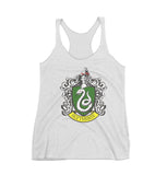 Slytherin Crest #1 Women Tri-Blend Racerback Tank