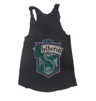 Slytherin Crest #2 Women Tri-Blend Racerback Tank