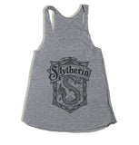Slytherin Crest #2 Bw Women Tri-Blend Racerback Tank