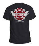 Station 19 Seattle Crest Front and Back Men T-Shirt