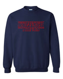 Stranger Things Red Outline Unisex Crewneck Sweatshirt