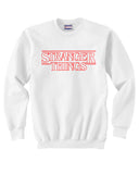 Stranger Things Red Outline Unisex Crewneck Sweatshirt