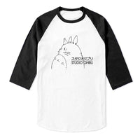 Studio Ghibli 3/4 sleeve raglan shirt