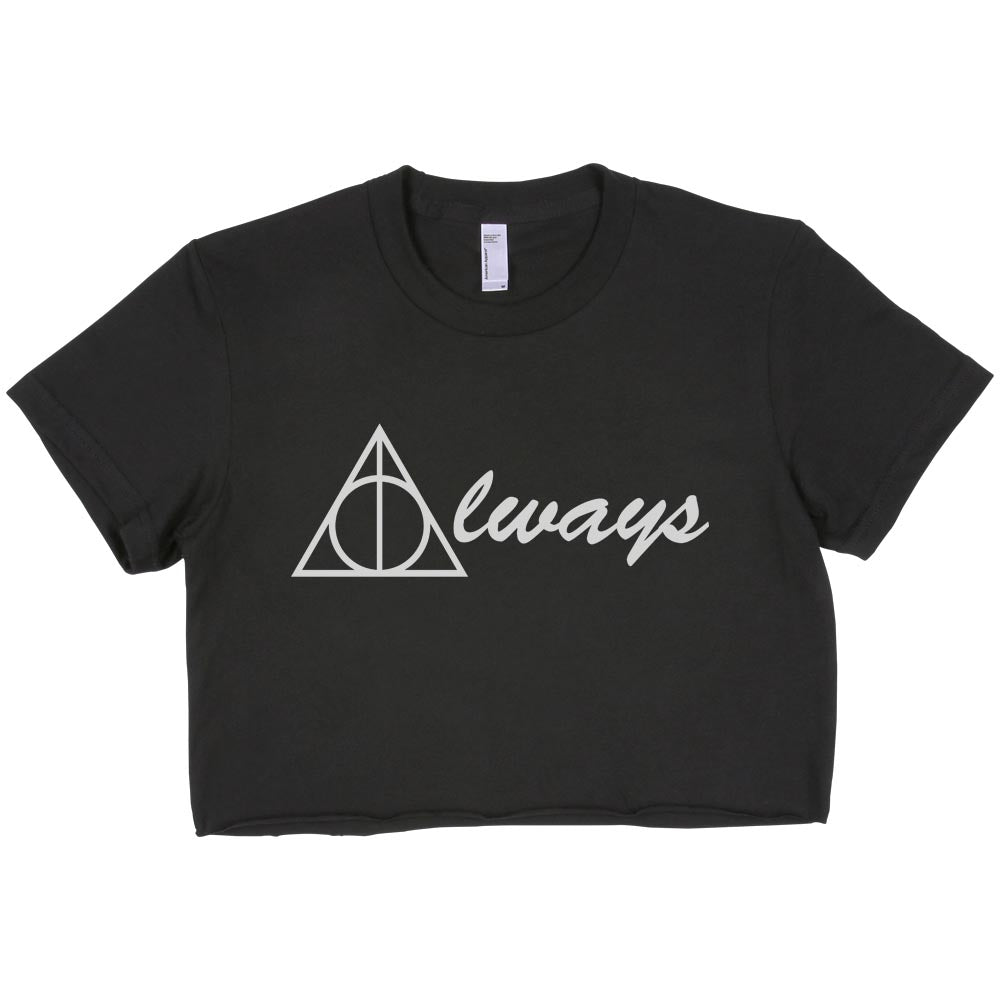 Always Deathly Hallows Women’s Crop Tee / Crop Top – Geeks Pride