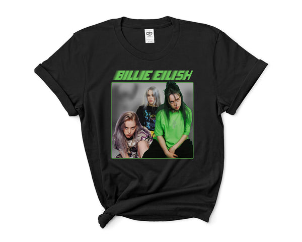 Billie Eilish 90's Green Women T-shirt Tee