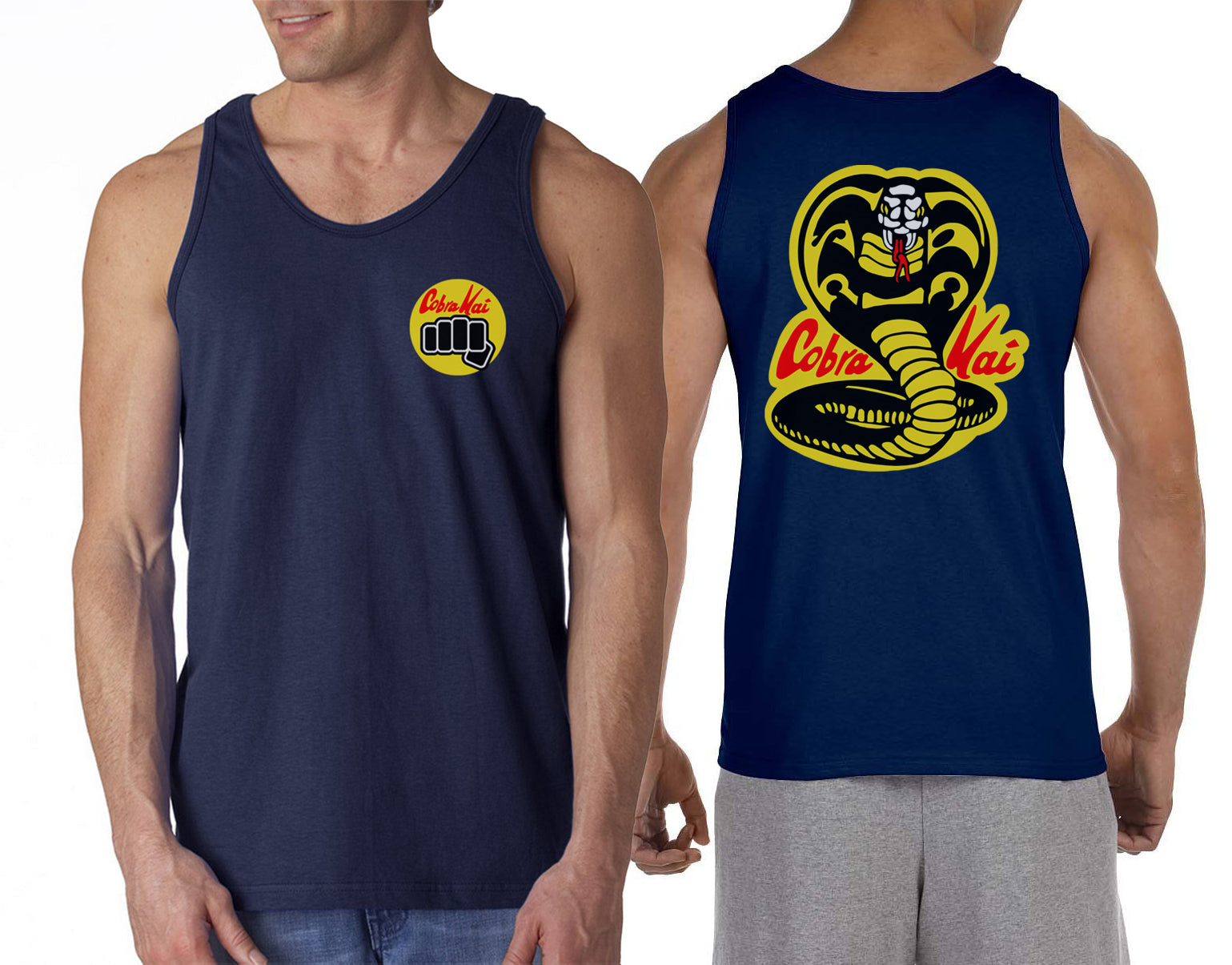 Cobra Kai Front Back Men Tank top – Geeks Pride
