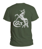 Colt Horse front back Men T-Shirt