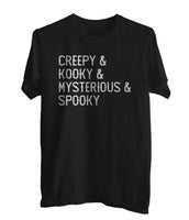 Creepy Kooky Mysterious Spooky Wednesday Halloween Costume Men T-Shirt