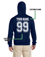 Customize - Ravenclaw Quidditch Team Keeper White Ink Pullover Hoodie