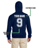 Customize - Ravenclaw Quidditch Team Keeper White Ink Pullover Hoodie