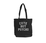 Cute but Psycho Canvas Tote bag BE008