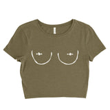 Free the pierce nipple Women’s Crop Tee