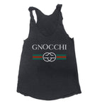 Gnocchi #1 Women Tri-Blend Racerback Tank