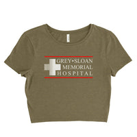 Grey Sloan Memorial Hospital Logo Only Women’s Crop Tee / Crop Top