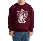 Gryffindor Crest #1 White Ink Youth / Kid Sweatshirt