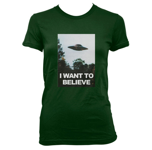 I Want To Believe Women T-shirt Tee