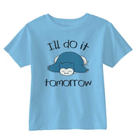 I'll Do It Tomorrow Snorlax Toddler Short Sleeve Tee - Geeks Pride