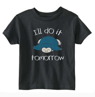 I'll Do It Tomorrow Snorlax Toddler Short Sleeve Tee - Geeks Pride