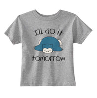 I'll Do It Tomorrow Snorlax Toddler Short Sleeve Tee - Geeks Pride