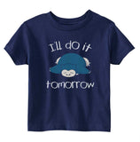 I'll Do It Tomorrow Snorlax Toddler Short Sleeve Tee - Geeks Pride