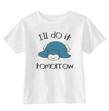 I'll Do It Tomorrow Snorlax Toddler Short Sleeve Tee - Geeks Pride