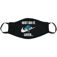 Just Do It Later Snorlax Face Mask