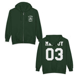 Malfoy 03 Slytherin Quidditch Team Captain M03A Unisex Full Zip Up Hoodie