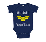 My Grandma Is Wonder Woman Baby Jersey One Piece Onesie