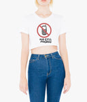 No Cell Phone Women’s Crop Tee / Crop Top