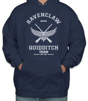 Customize - Ravenclaw Quidditch Team Keeper White Ink Old Design Pullover Hoodie