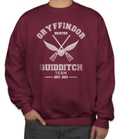 Customize - Gryffindor Quidditch Team Beater  Old Design White Ink Sweatshirt