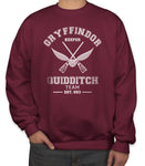 Gryffindor Quidditch Team Keeper Old Design White Ink Sweatshirt