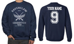 Customize - Old Ravenclaw Quidditch Team Keeper White Ink Sweatshirt