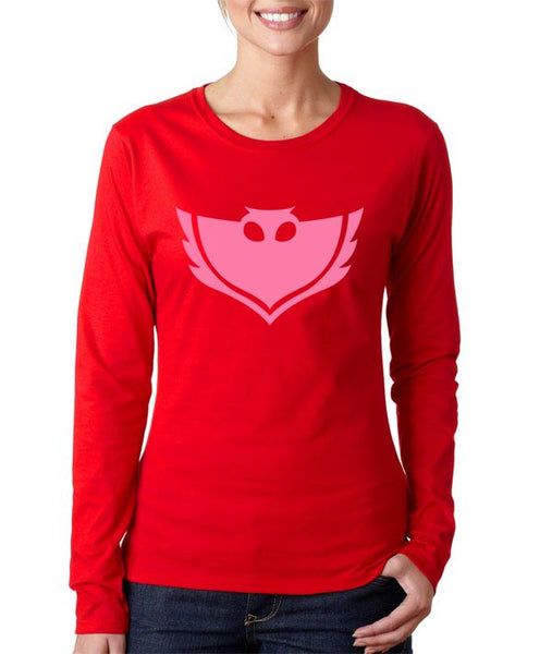 PJ Mask Owlette Pink Ink Women Long sleeve t-shirt