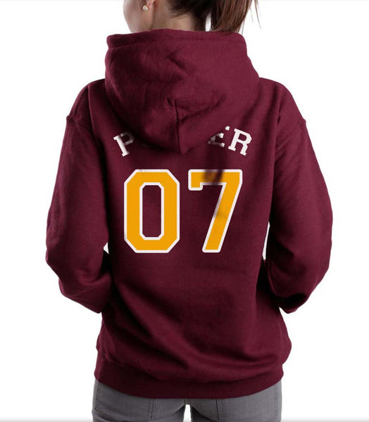 Potter 07 on back only Unisex Pullover Hoodie