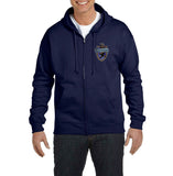 Ravenclaw Crest #2 Pocket Unisex Zip Up Hoodie - Geeks Pride