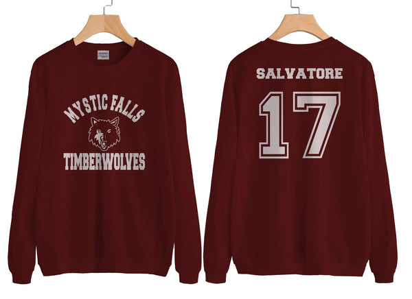 Salvatore 17 Mystic Falls Timberwolves Unisex Sweatshirt