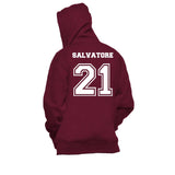 Salvatore 21 Mystic Falls Timberwolves Unisex Pullover Hoodie Maroon