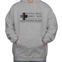 Seattle Grace Mercy West Hospital Grey's Anatomy Unisex Pullover Hoodie