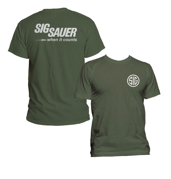 Sig Sauger When it counts Men T-Shirt