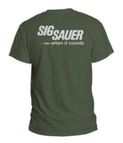 Sig Sauger When it counts Men T-Shirt