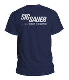 Sig Sauger When it counts Men T-Shirt