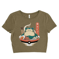 Snorlax Ramen 2 Women’s Crop Tee / Crop Top