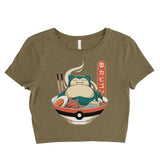 Snorlax Ramen 2 Women’s Crop Tee / Crop Top