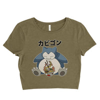 Snorlax Ramen 1 Women’s Crop Tee / Crop Top