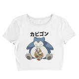 Snorlax Ramen 1 Women’s Crop Tee / Crop Top