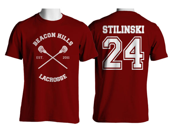 Stilinski 24 Beacon Hills Lacrosse CR Men T-Shirt Tee