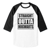 Straight Outta Hogwarts Unisex 3/4 sleeve raglan T-shirt